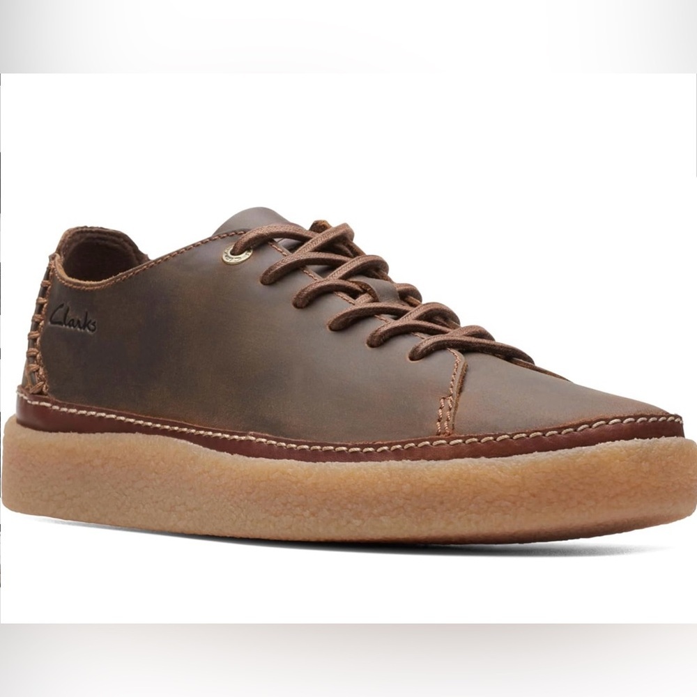 Clarks Men's Brown Leather Sneakers Size 8